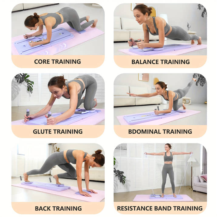 8-in-1 Ab Muscle & Push-up Pilates Board